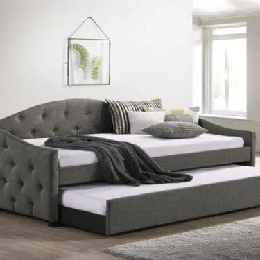 Sadie Upholstered Twin Daybed With Trundle
