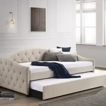 Sadie Upholstered Twin Daybed With Trundle
