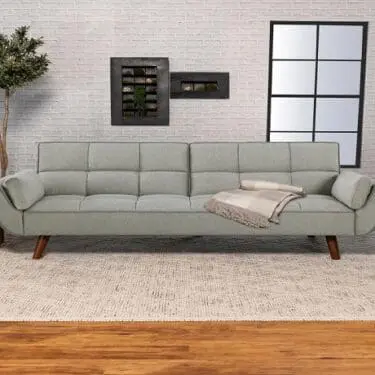 Caufield Upholstered Sofa Bed Grey