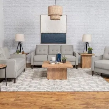 Bowen Tufted Sofa Set Beige