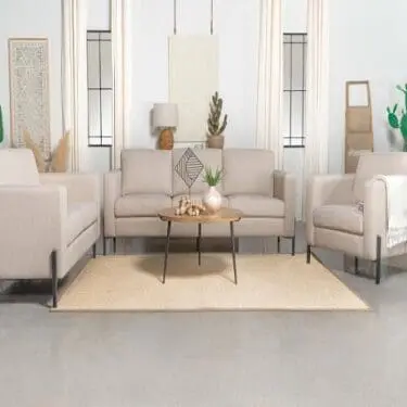 Tilly Upholstered Sofa Set Oatmeal