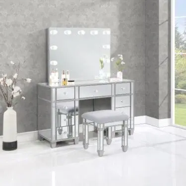 Allora Mirrored Storage Vanity Set