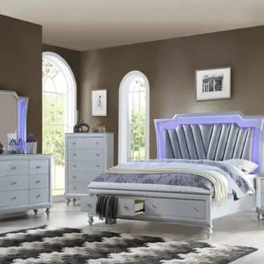 Victoria Silver Bedroom Set