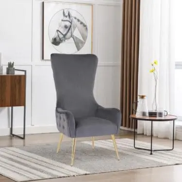 Ali Velvet Accent Chair