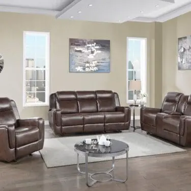 Aspen Motion Brown Sofa Set