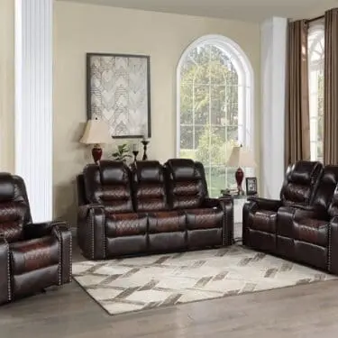Harlow Motion Brown Sofa Set