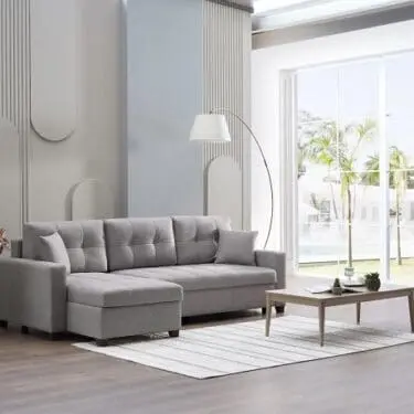 Mocca Sectional - Dupont Grey