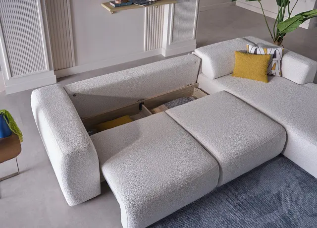 Picasso White Convertible Sectional - Image 7