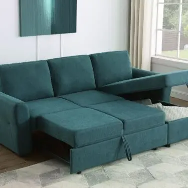 Green Sleeper Sectional