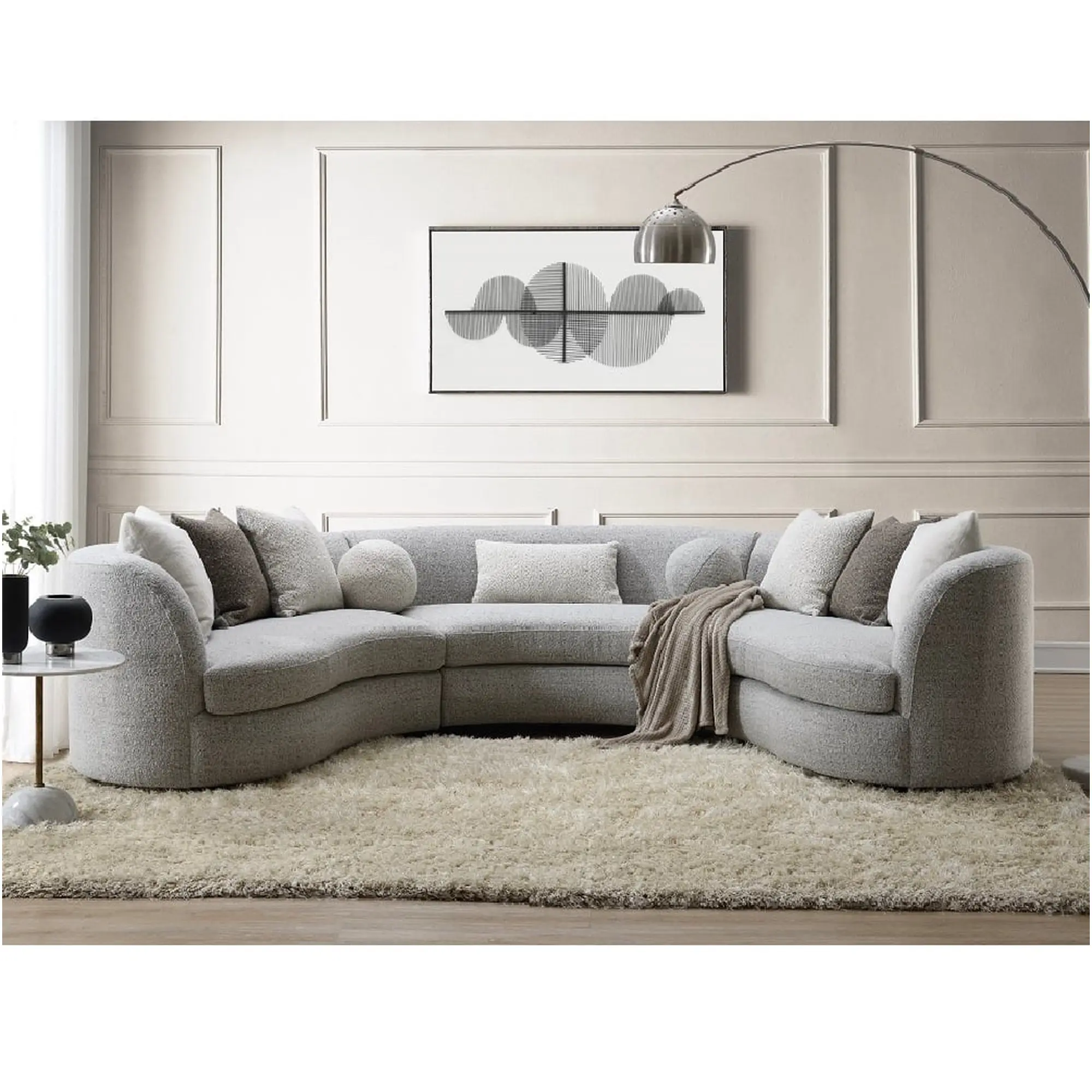 Ivria Sectional Sofa W/9 Pillows