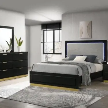 Caraway bedroom set W/Led light
