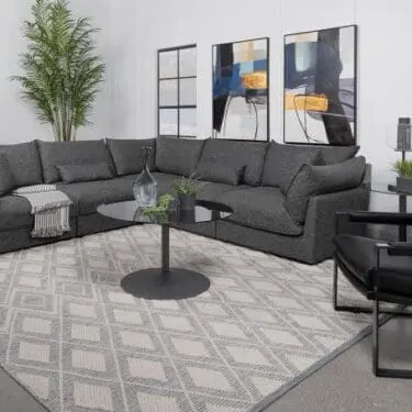 Sasha 5PC Modular Sectional Sofa Barely