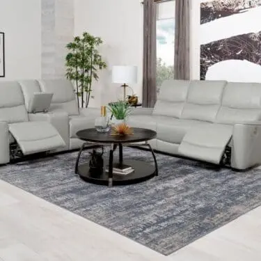Greenfield 2PC Power Reclining Sofa Set Ivory