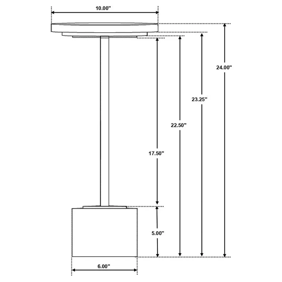 Fulcher Round Metal Side Table - Image 5