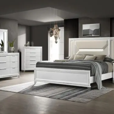Marmore Bedroom Set White