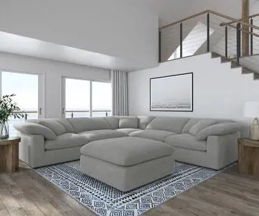 Raleigh 6-PC Boucle Modular Sectional