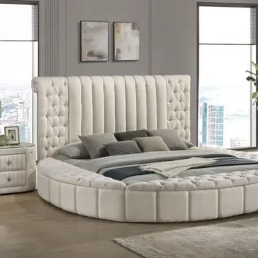 Sonya Upholstered Round Storage Bed