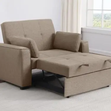 Edith Upholstered Convertible Sleeper Sofa