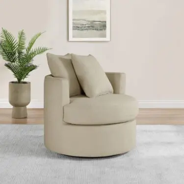 Debbie Swivel Accent Chair Camel