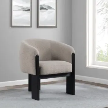 Valdez Boucle Upholstered Accent Chair