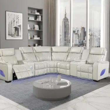 All Star Power Recliner Sectional