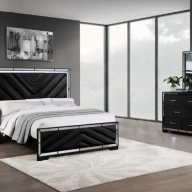 Celina Black Modern Bedroom Set