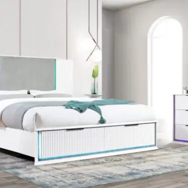 Pallas White Modern Bedroom Set