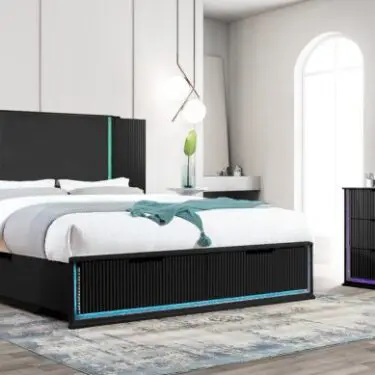 Pallas Black Modern Bedroom Set