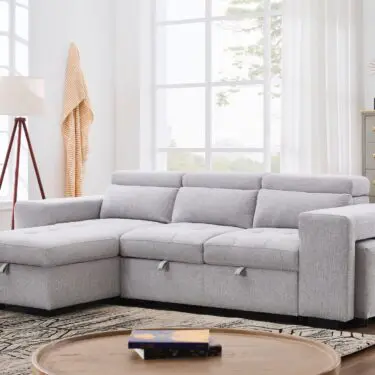 Milano Sectional Grey Fabric
