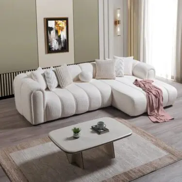 Lis Ivory Boucle Sectional