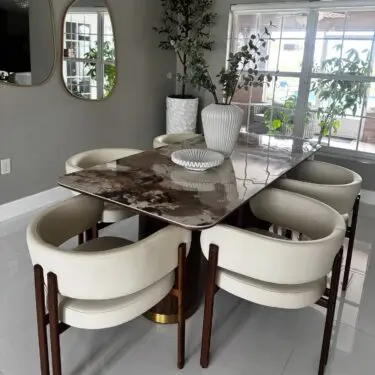 Willene Dining Set W/Ceramic Top