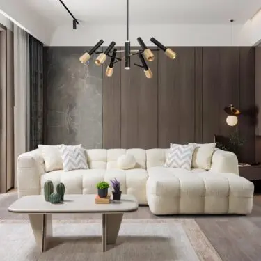 Ivy Ivory Boucle Sectional