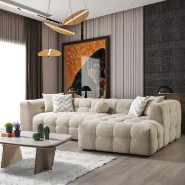 Ivy Sand Boucle Sectional