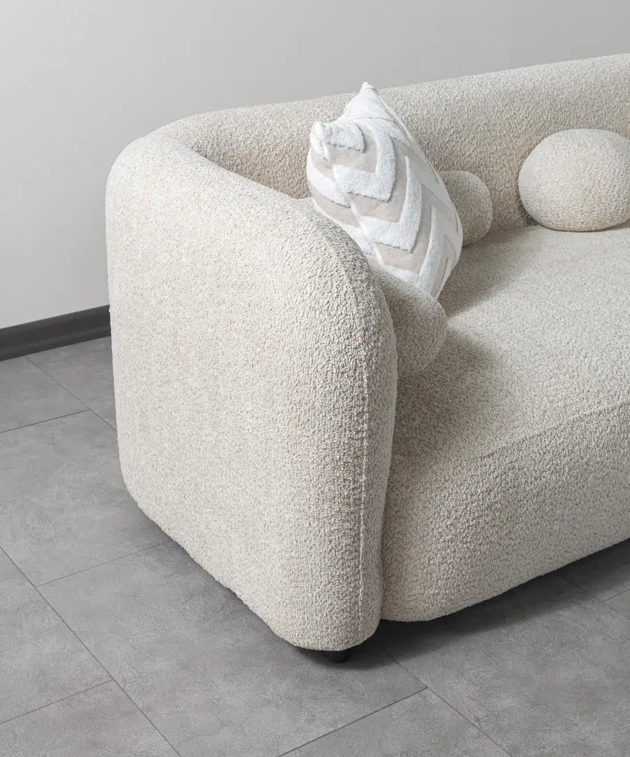 Liva Gray Boucle Sectional - Image 7