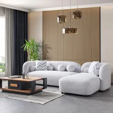 Liva Sand Boucle Sectional