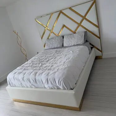 Vector Vegan Leather Upholstered Bed