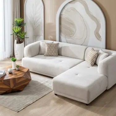 Lyna Ivory 2 PC Sectional