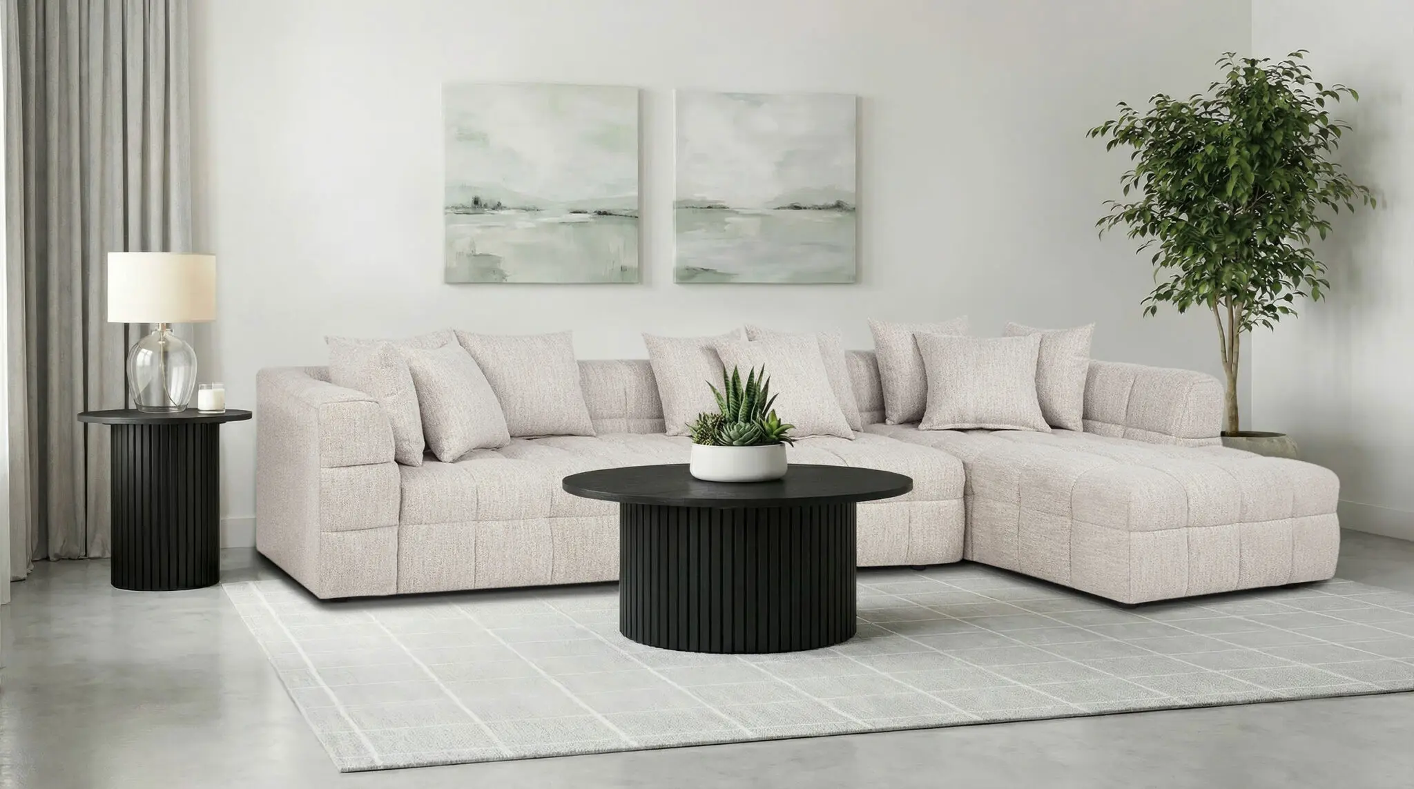 Amara Upholstered Sectional Sofa - Image 3