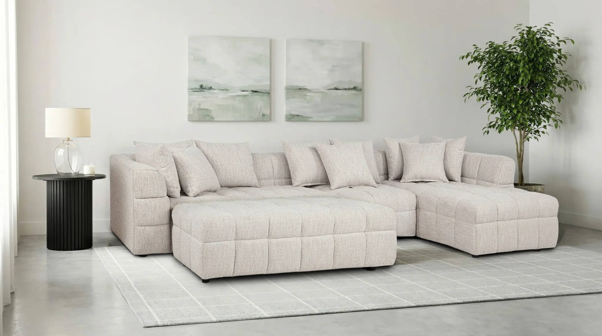 Amara Upholstered Sectional Sofa - Image 2