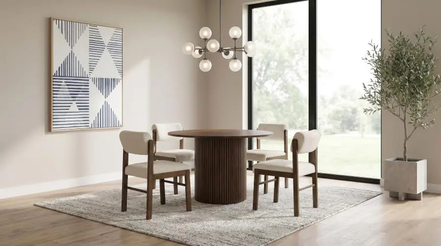 Hamlyn Round Wood Dining Set