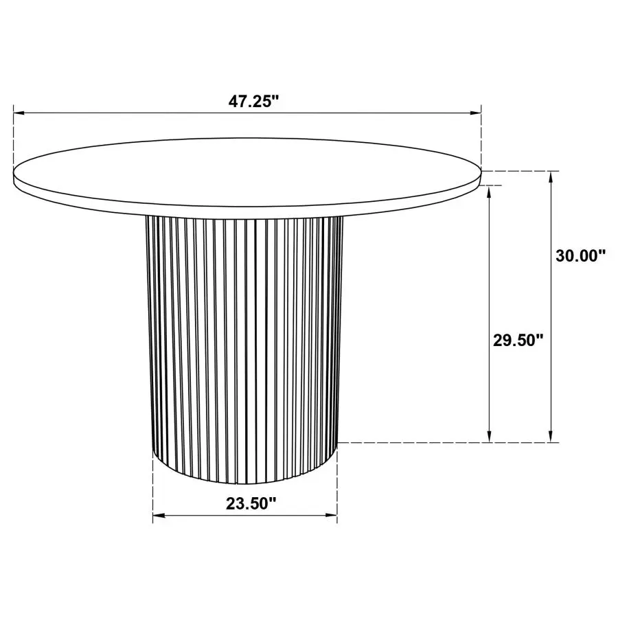 Hamlyn Round Wood Dining Set - Image 7