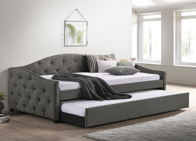 Sadie Upholstered Twin Daybed With Trundle