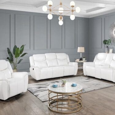 Eric Motion White Sofa Set