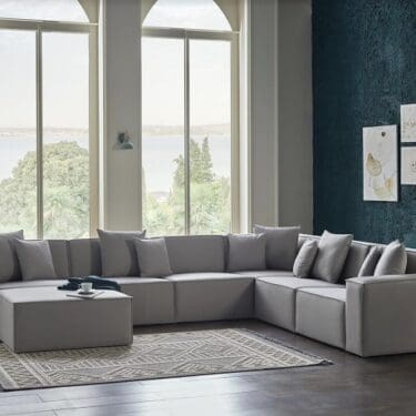 Daya 6PC Monari Grey Sectional