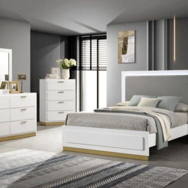 Caraway bedroom set W/Led light