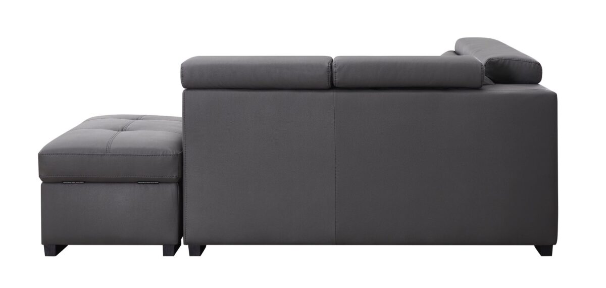 Katerine Leather Sleeper Sectional - Image 12