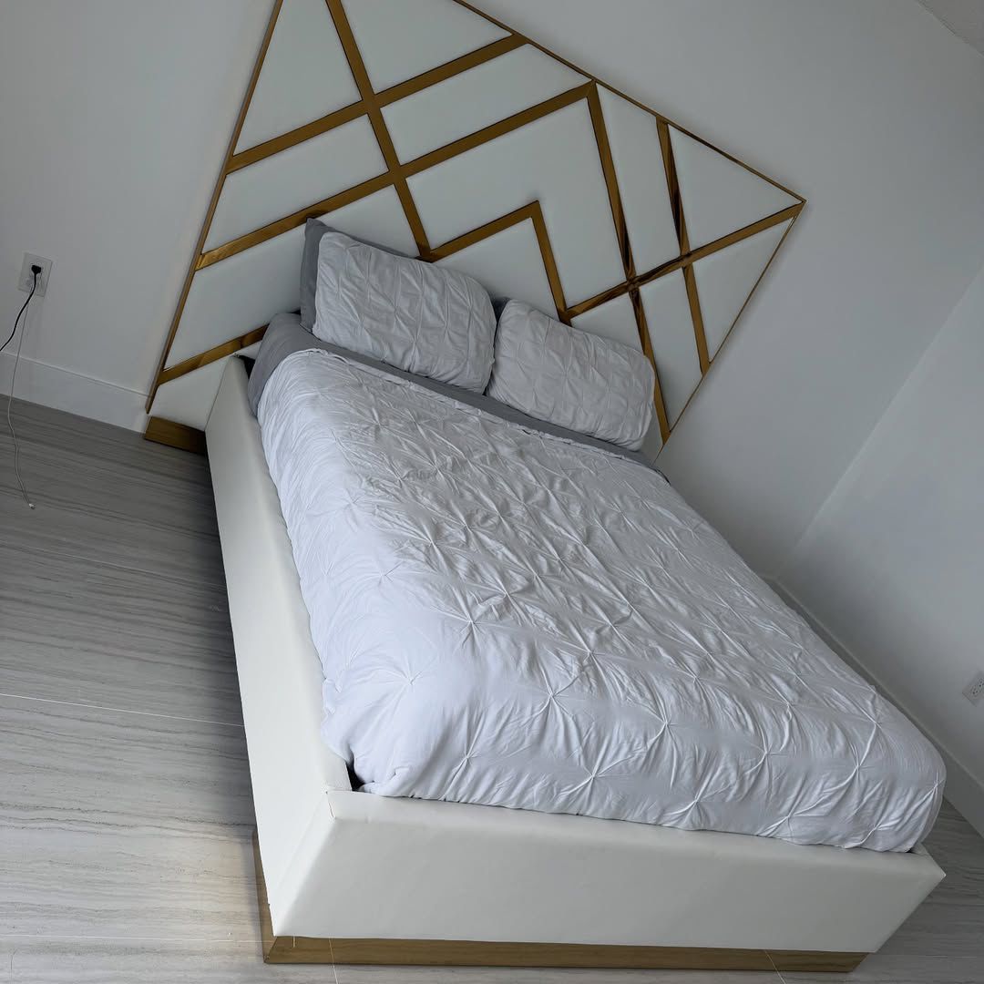 Vector Vegan Leather Upholstered Bed - Image 2