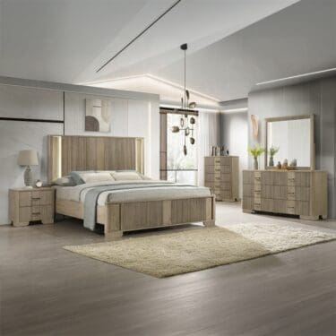Lakkari Bedroom Set w/LED