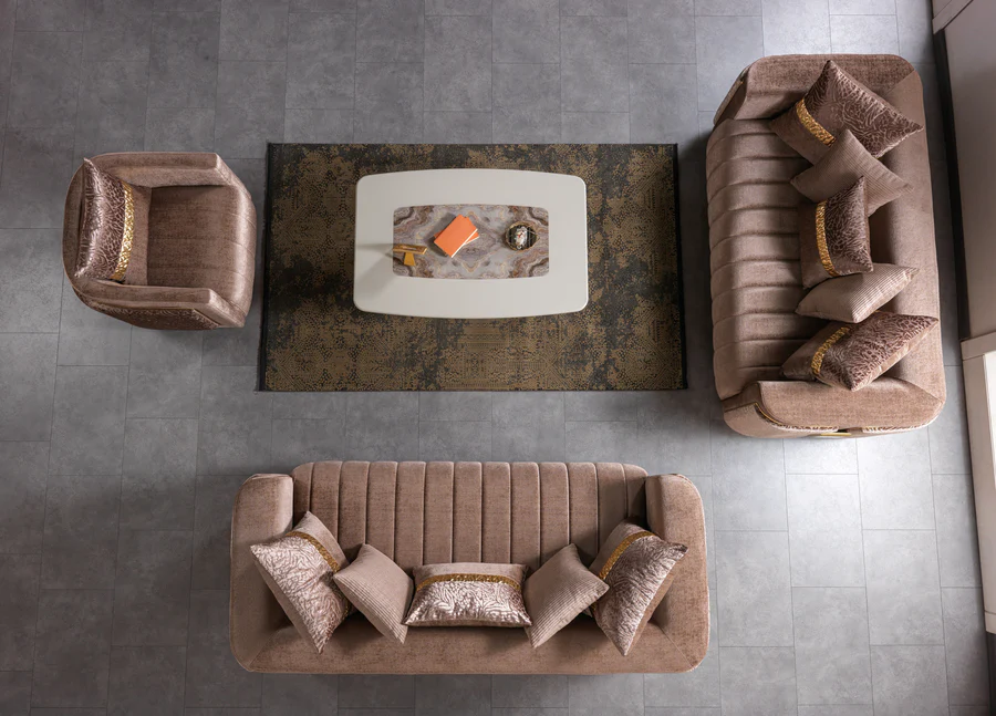 Carlina Velvet Sofa y Loveseat - Image 4